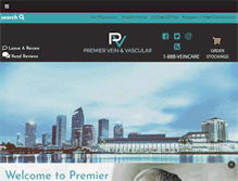 Tablet Screenshot of premierveins.com